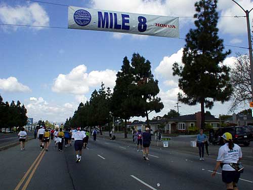LA Marathon, mile 8