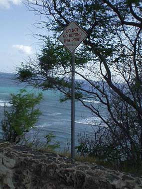 Do not go past this point