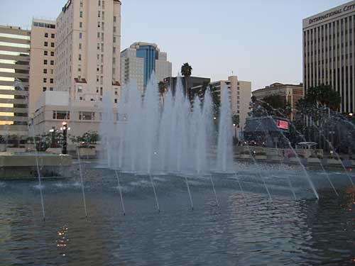 fountains at the convention center