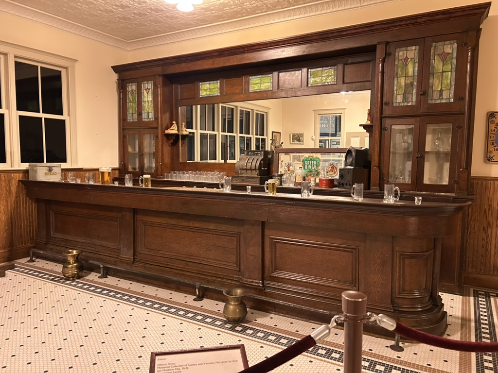 Recreation of a bar in a Pennsylvania mining town